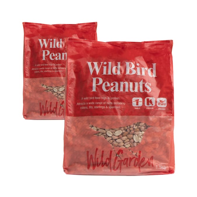 Wild Garden Wild Bird Peanuts 1.5kg x2