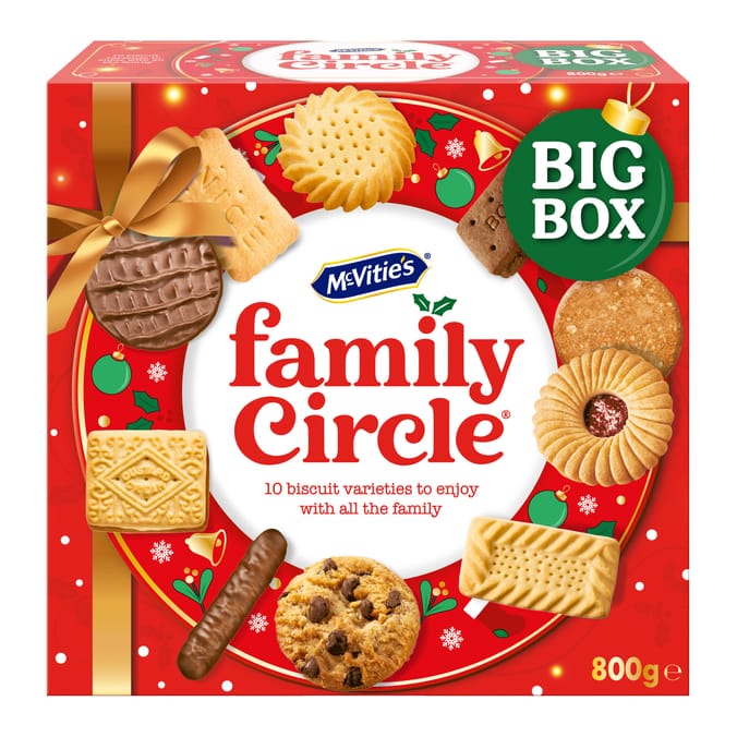 McVitie's Family Circle Biscuits Christmas Selection 800g