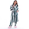 Originals Ladies Pink & Green Striped Dressing Gown
