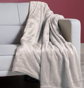 Home Collections Extra Large Super Soft Throw - Stone/Beige