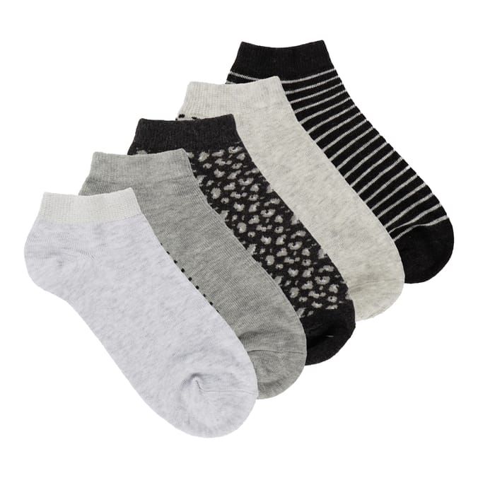 Originals Ladies Black & Grey Ankle Socks