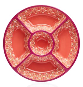 The Outdoor Edit Five Section Tray - Orange