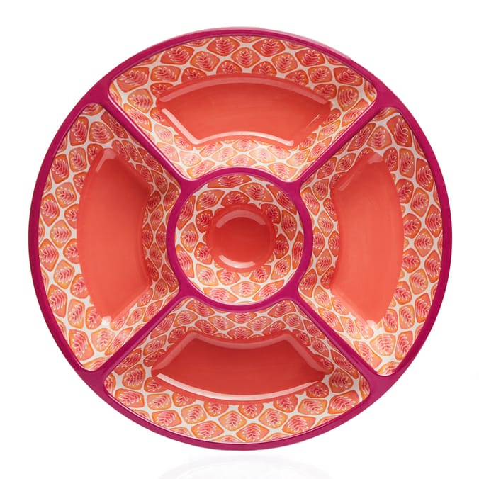 The Outdoor Edit Five Section Tray - Orange