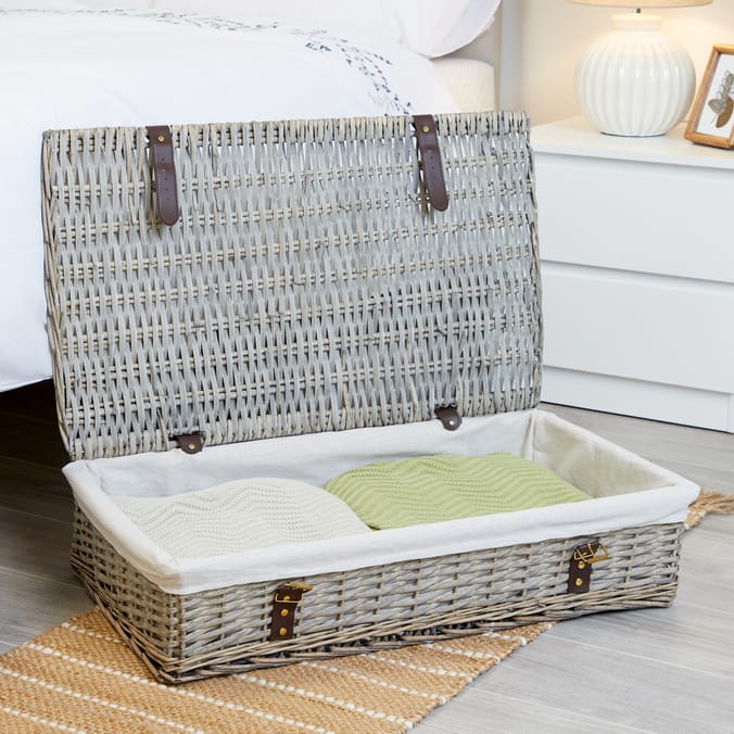 Home Collections Wicker Under Bed Storage Basket