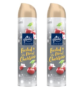 Glade Aerosol Room Spray 300ml - Frosted Floral Cherries x2