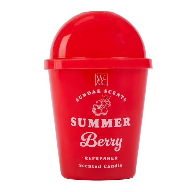 Sundae Scents Smoothie Scented Candle 220g - Summer Berry
