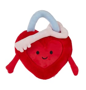 With Love Heart Padlock Plush - Red