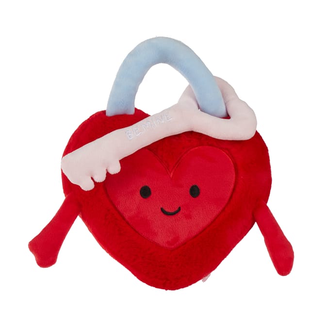 With Love Heart Padlock Plush