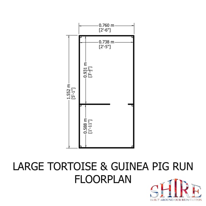 Shire Tortoise & Guinea Pig Run