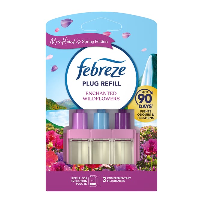 Febreze 3Volution Air Freshener Plug In Refill Mrs Hinch's Wildflowers 20ml