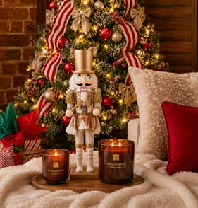 Festive Feeling Wooden Christmas Nutcracker 38cm - Gold