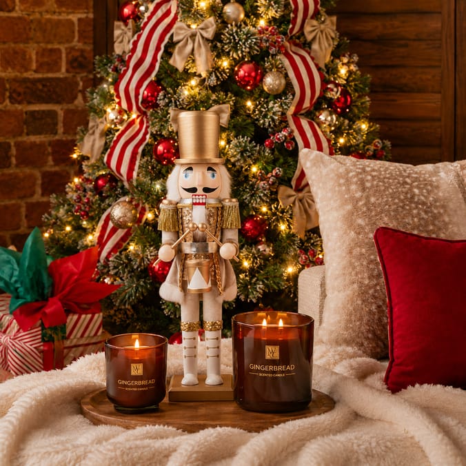 Festive Feeling Wooden Christmas Nutcracker 38cm