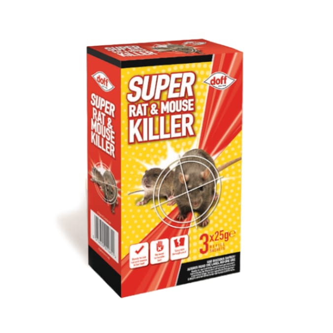 Doff Super Rat & Mouse Killer 3x25g
