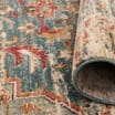 Asiatic Raja Medallion Runner RA09 -Teal/Multi
