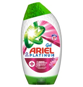 Ariel Washing Liquid Laundry Detergent Gel 27 Washes 945ml +Touch of Lenor Long Lasting Freshness