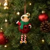 Sleigh Bells Novelty Clay Hanging Decoration - Mrs. Claus