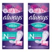 Always Daily Fresh Normal Wrapped Panty Liners 20s x2