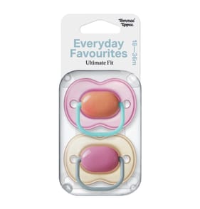 Tommee Tippee Everyday Favourites Ultimate Fits Soother 18-36 Months - Pink