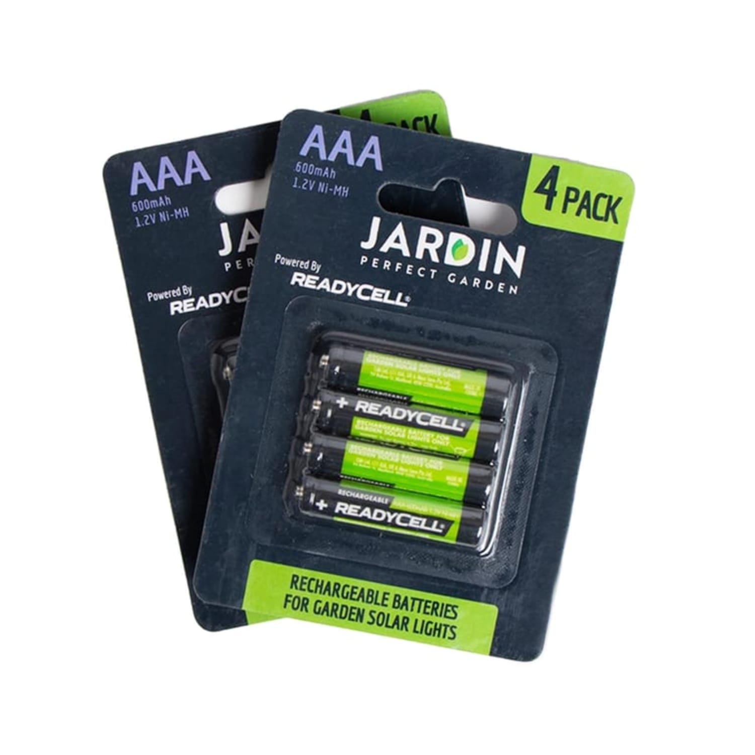 Jardin Readycell Rechargeable AAA Batteries For Solar Lights x2 Home