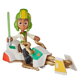 Star Wars Young Jedi Adventures Figure & Speeder Bike - Kai Brightstar