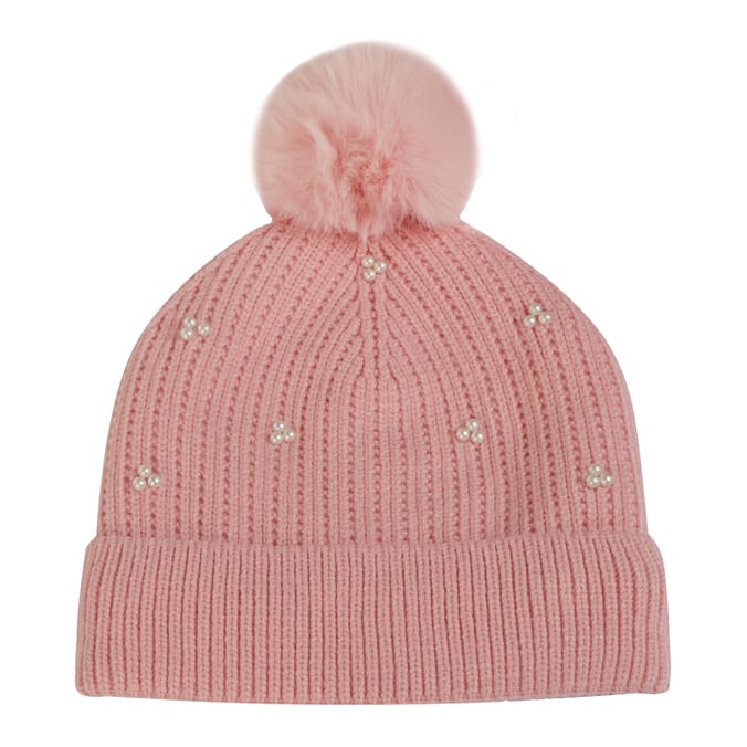 Originals Winter Kids Pearl & Pom Beanie Hat