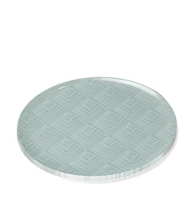 The Outdoor Living Collection Melamine 4 Chevron Dinner Plate Set - Green
