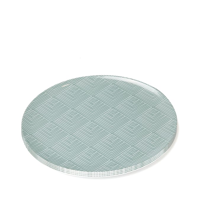 The Outdoor Living Collection Melamine Chevron Dinner Plate