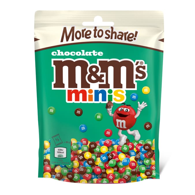 M&M's Minis Milk Chocolate More to Share Pouch Bag 176g