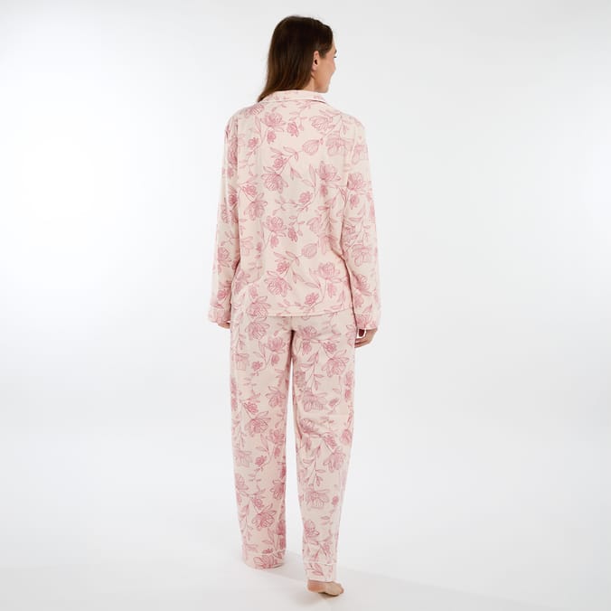 Originals Ladies Pink Floral Pyjamas