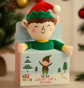 Chocolate Coins & Elf Plush