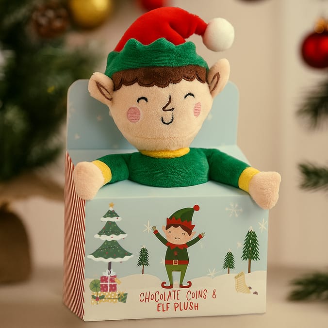 Chocolate Coins & Elf Plush