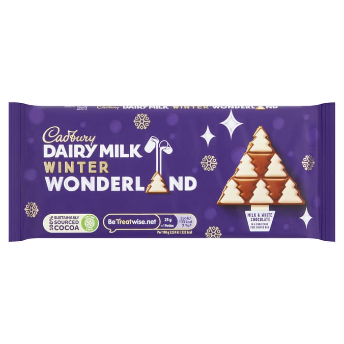  Cadbury Dairy Milk Winter Wonderland Bar 100g x3