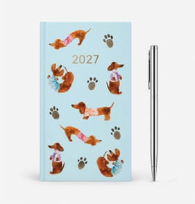 Diary With Pen Set 2027 - Dachshunds