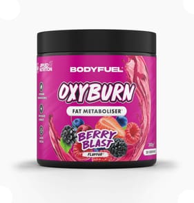 BodyFuel Oxyburn Fat Metaboliser Powder 300g - Berry Blast