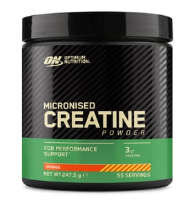 Optimum Nutrition Micronised Creatine Powder 247.5g - Orange