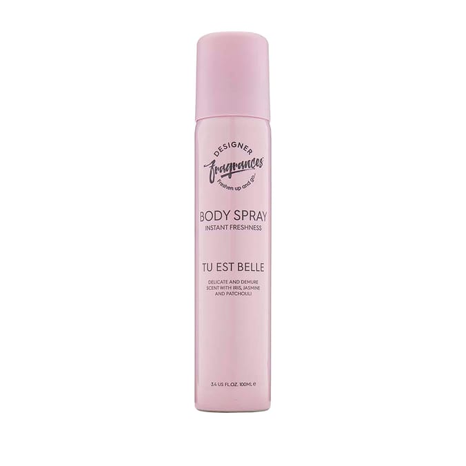 Designer Fragrances Body Spray Tu Est Belle 100ml Home Bargains