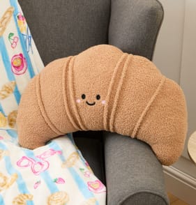 Breakfast Club Pretzel Croissant Cushion