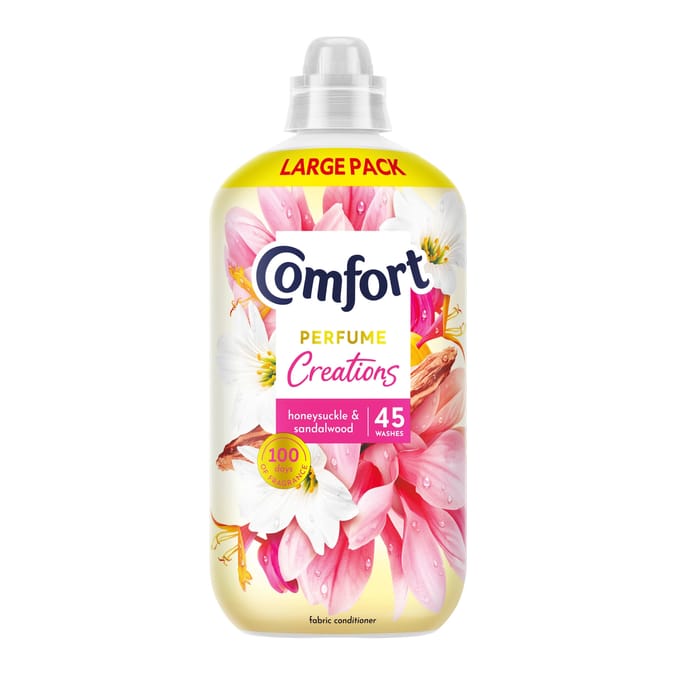 Comfort Perfume Creations Fabric Conditioner 45 Washes 1.35L - Honeysuckle & Sandalwood 