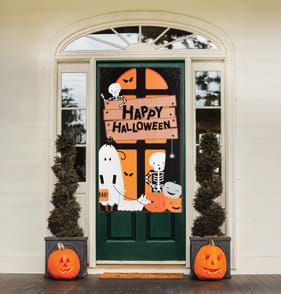 Hallow Scream Door Cover - Happy Halloween