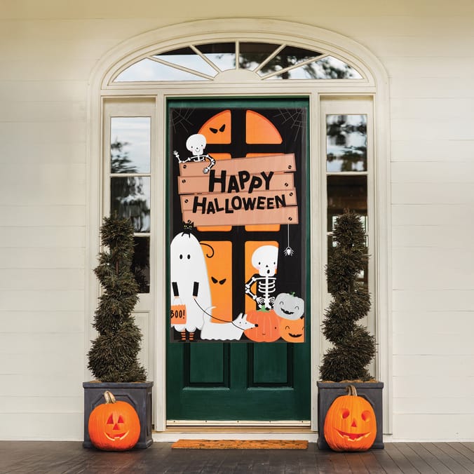 Hallow Scream Door Cover - Happy Halloween