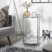 Home Collections Chrome Mirror 2 Tier Stand