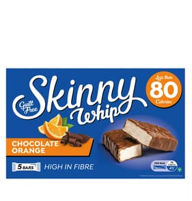 Skinny Whip Chocolate Orange 5 Bars Snack x10