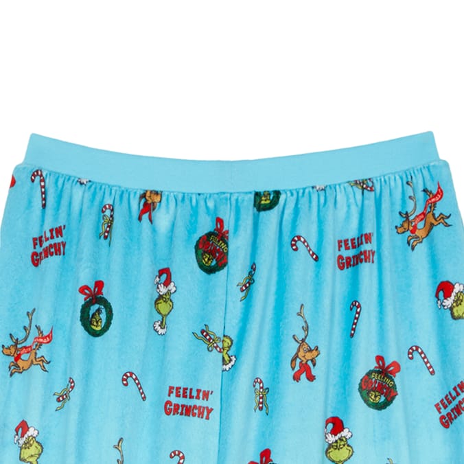 Grinch Blue Fleece Pyjamas