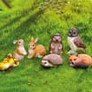  Jardin Decorative Resin Woodland Animals