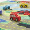 Melissa & Doug Road Rug & 4 Wooden Cars