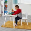 Liberty House Toys White Writing Multi-Purpose Table and Chair Set