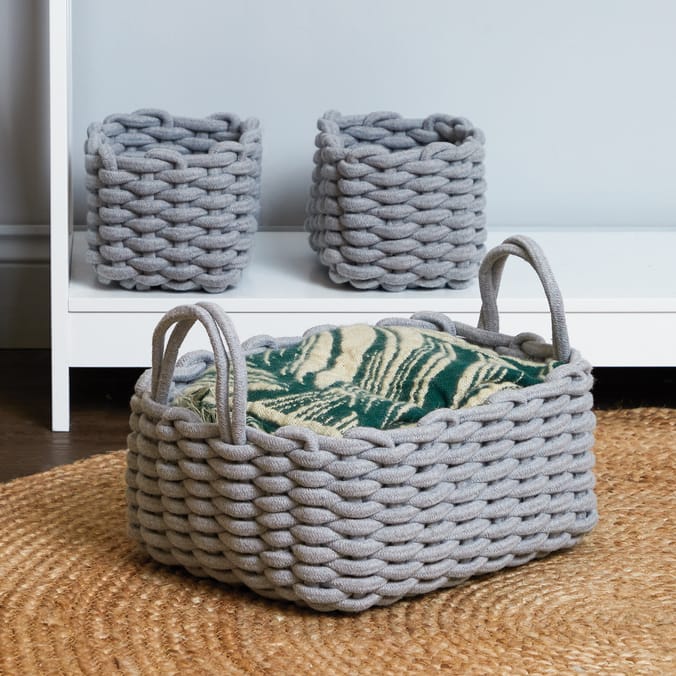 Chunky Rope Basket Set