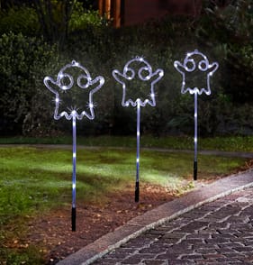 Hallow Scream LED Ghost Stake Lights Set Of 3