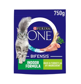 Purina One Indoor Turkey Dry Cat Food 750g