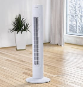 Pifco 32" Oscillating Tower Fan - White